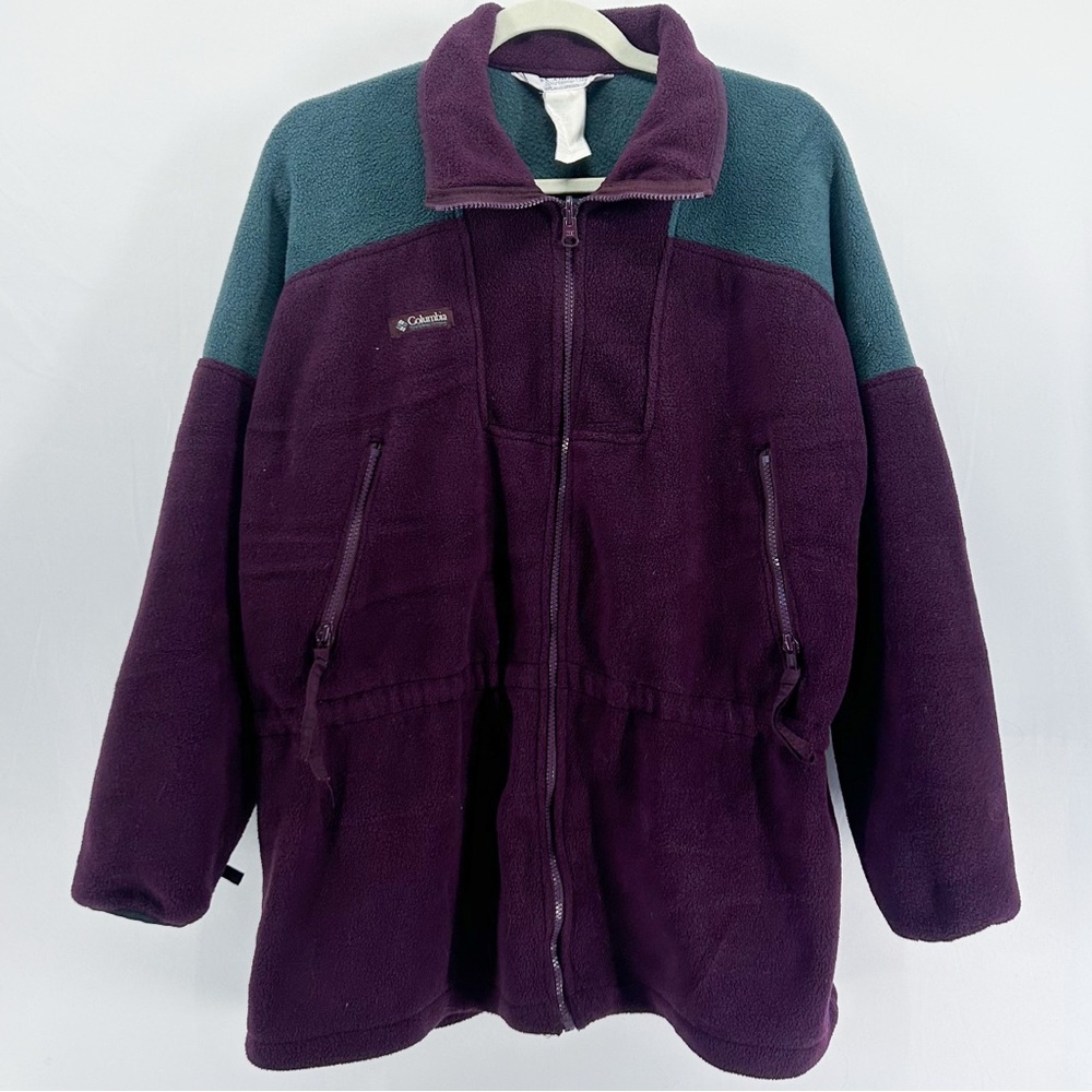 Vintage 90s Columbia Women’s Purple Full Zip Fleece Jacket Large